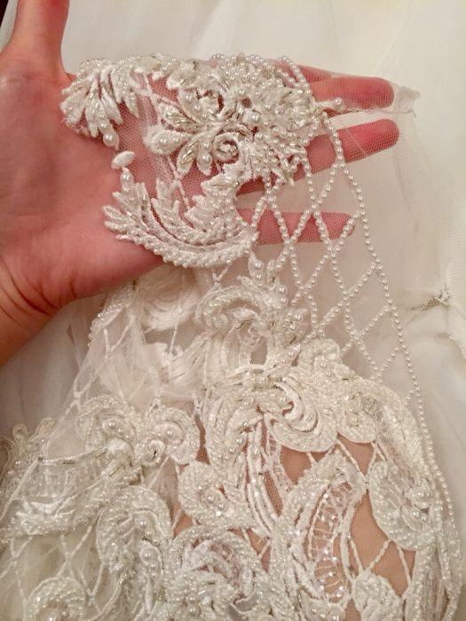 Rochie de mireasa Pollardi Gabbiano A-line/printesa,perle