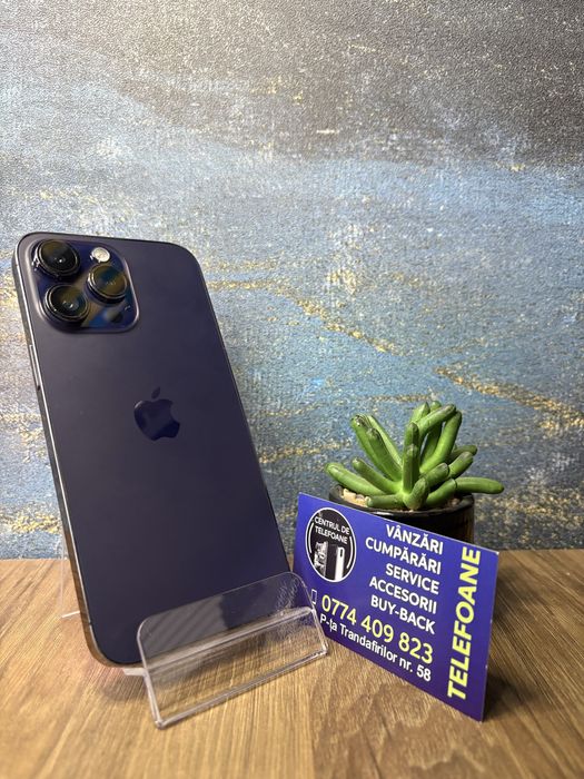 Iphone 14 Pro Max/128 GB/Garantie 2Ani Centrul de Telefoane/Rate