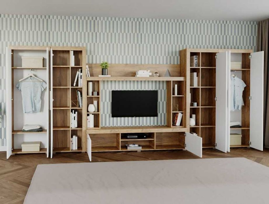 Mobila sufragerie-Living Milan C3 DUO Stejar