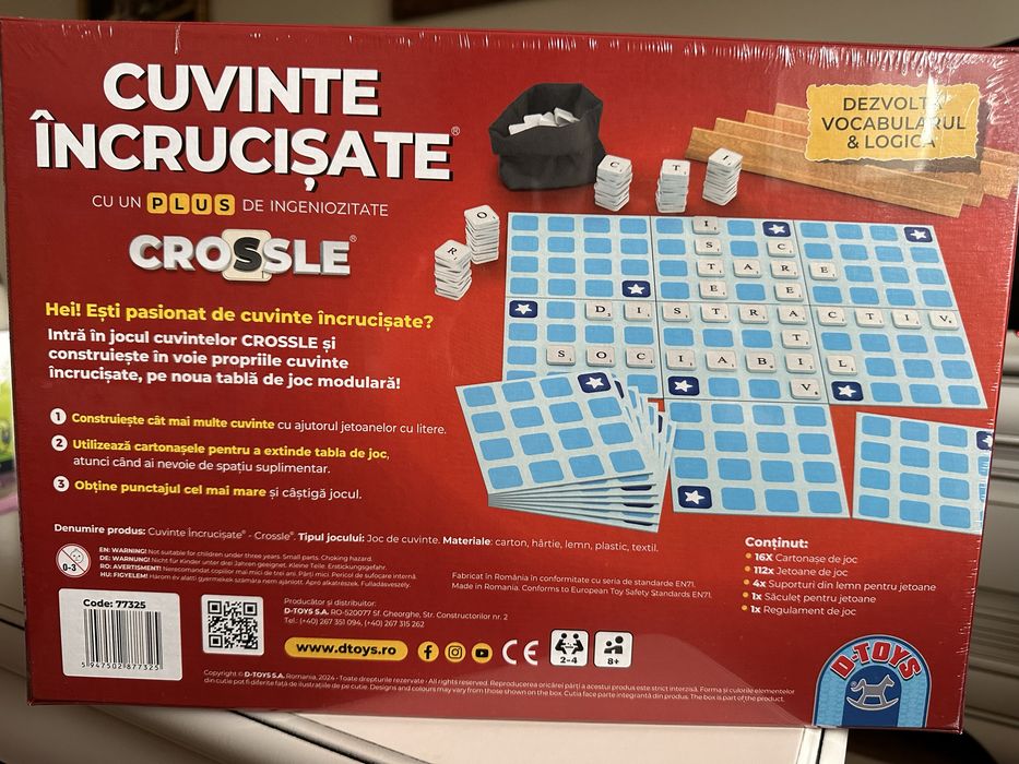 Joc D-Toys Crossle Cuvinte Incrucisate #77325 - nou sigilat