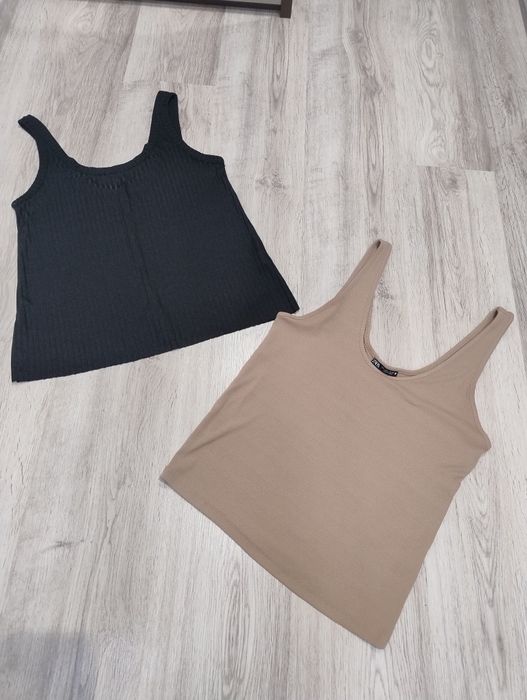 Set topuri/tricouri Zara/Bershka masura M/L