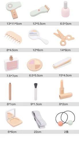 Играем в салон красоты MTR6553 Деревянный стол для макияжа