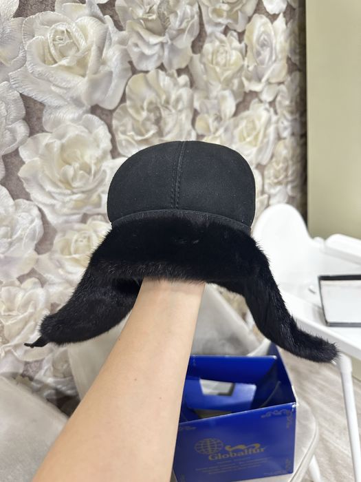 Норковая шапка с ушанка