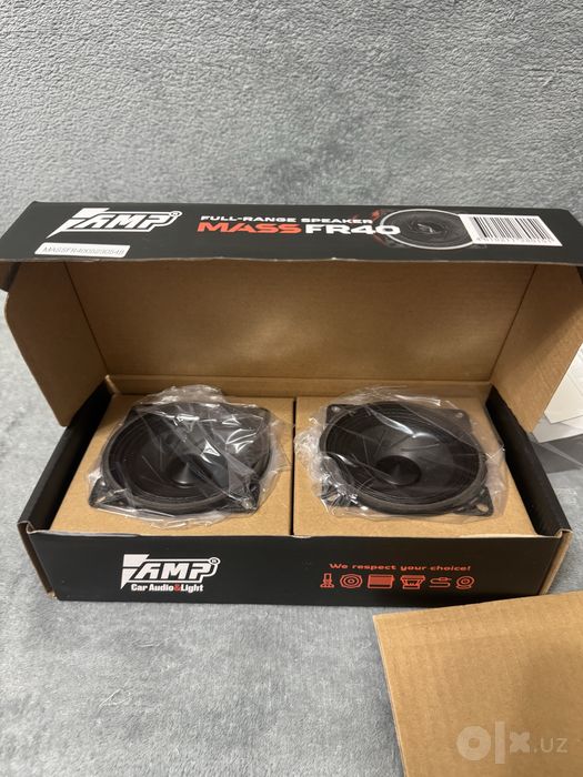 AMP MASS FR40 — автомобильные динамики 4” (10 см), комплект 2 шт.