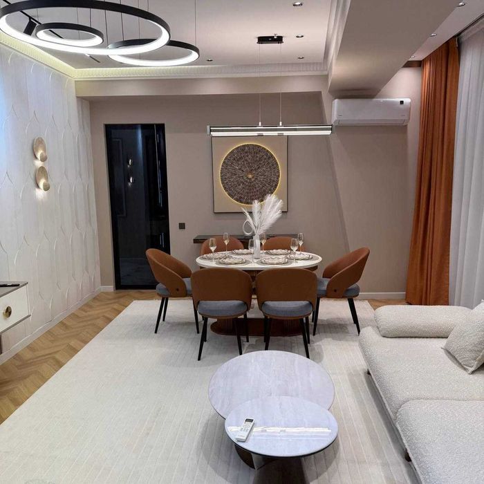 2-комнатная 72 м² в NRG U-Tower, вид на Tashkent City