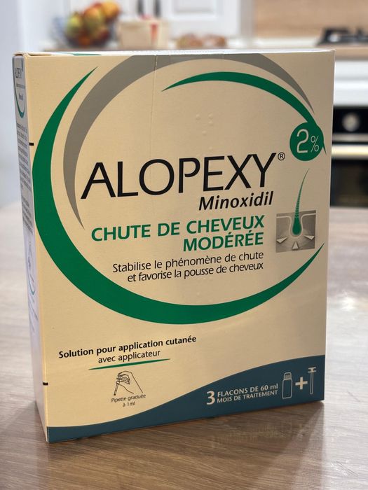 Alopexy 2% - cutie SIGILATA cu 3 flacoane x 60 ml - Pierre Fabre
