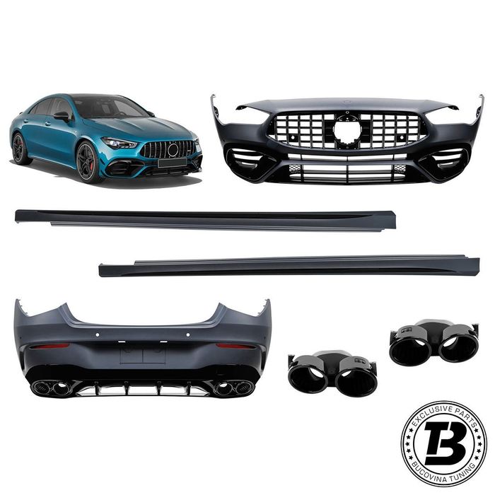 Pachet Exterior compatibil cu Mercedes CLA C118 CLA45 AMG Design