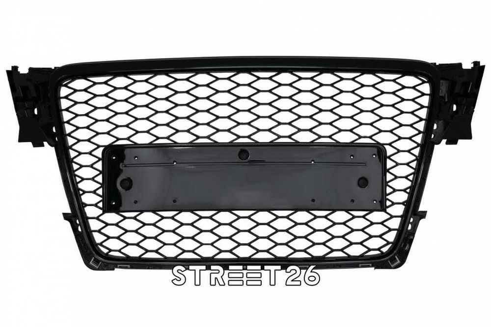 Grila AUDI A4 B8 (2008-2011) RS4 Design Negru Lucios fara PDC