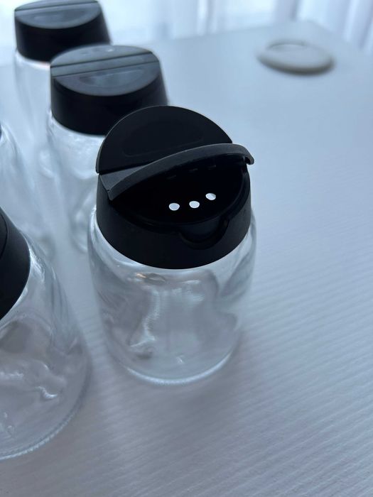 Set 12 borcane/recipiente condimente IKEA 365 Ihardig 150ml, ca noi