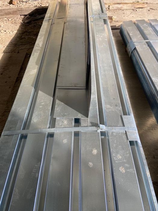 Tablă Cutată Zincată 6M lungime 0.5mm nevopsită pentru hale cută mare