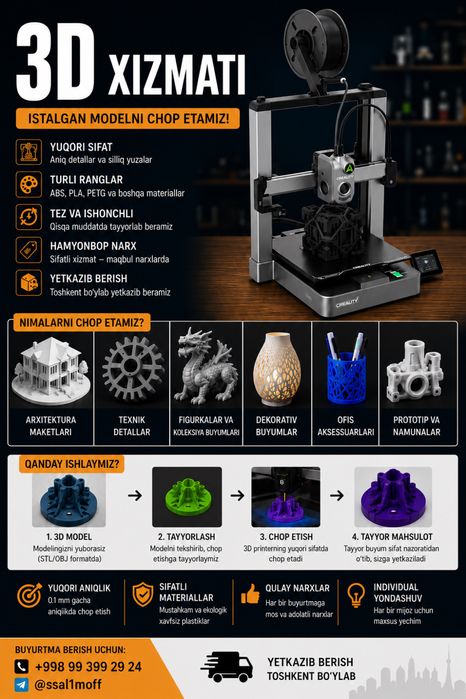 3d print xizmati