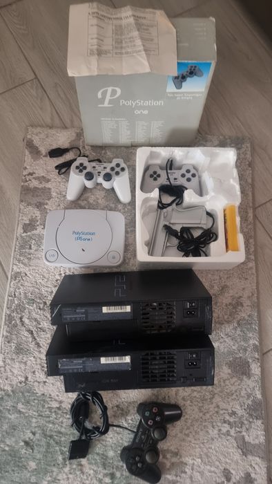 Playstation 2  + maneta + joc  mobila copi