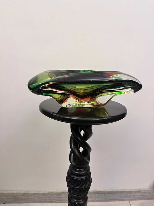 Fructiera cristal Bohemia lucrare Josef Hospodka bibelou bibelouri