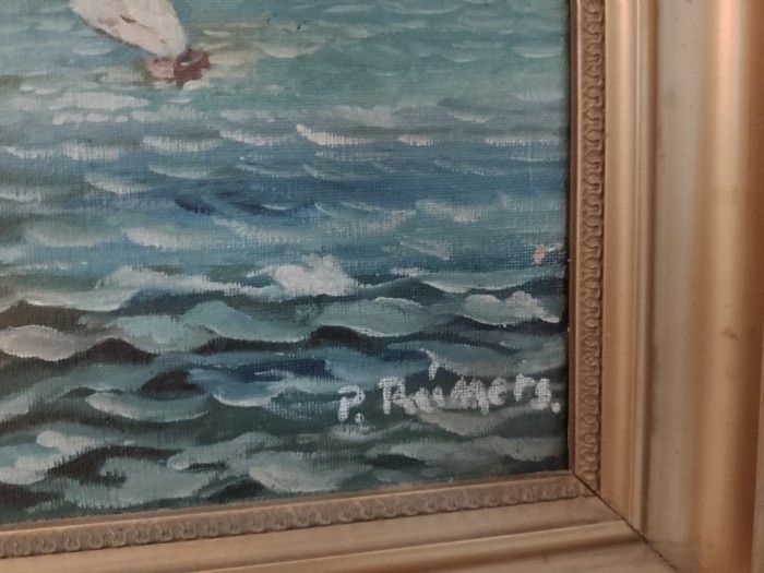 Tablou realizat pe panza,deosebita marina