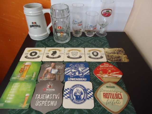Чаши,халби за бира,Загорка,Каменица,Staropramen,