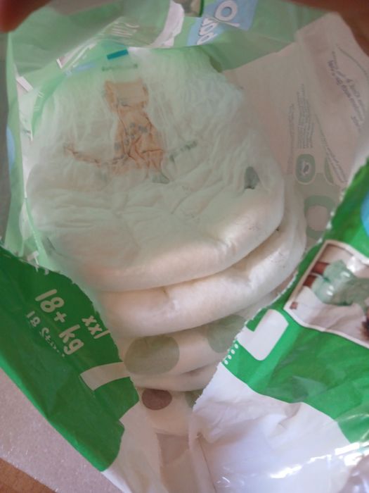 Пелени / памперси, размер 7 и 8, 18+кг.