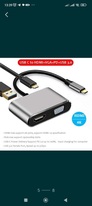 Скидка! Доставка! Type c hub hdmi ,lan,usb ,card reader