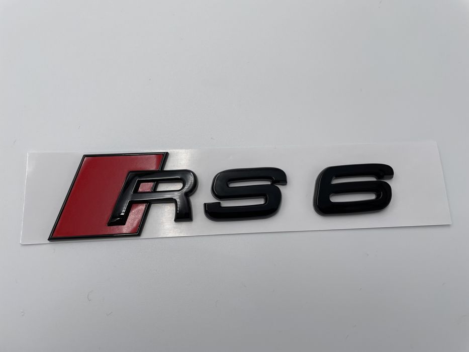 Set Embleme Audi RS6 negru s-line
