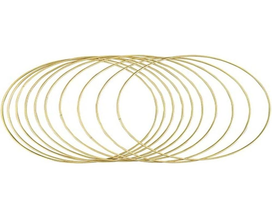 Inele metalice decorative Rayher 25 cm Handmade