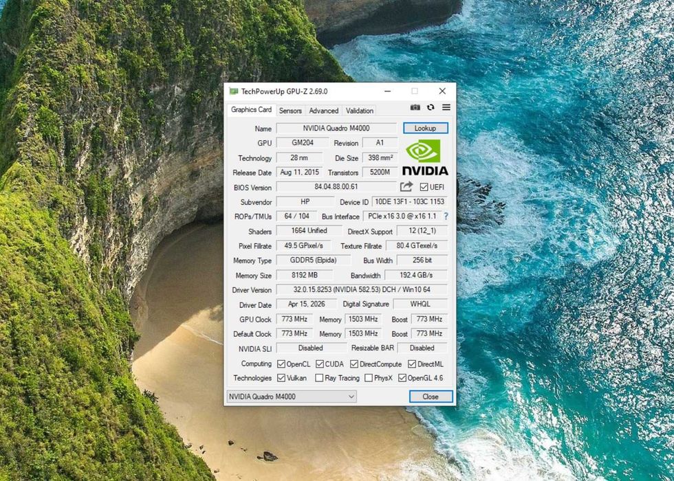 nVidia Quadro M4000 8 GB