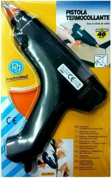 Pistol de lipit cu silicon + 1 baton silicon negru