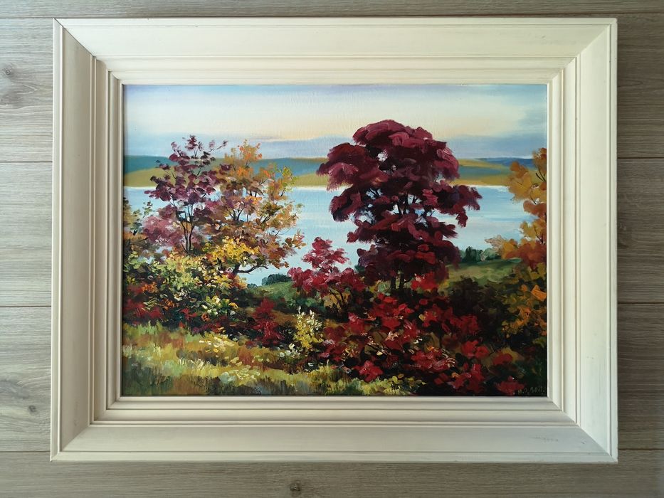 Tablou in ulei pe pânză, rama de lemn