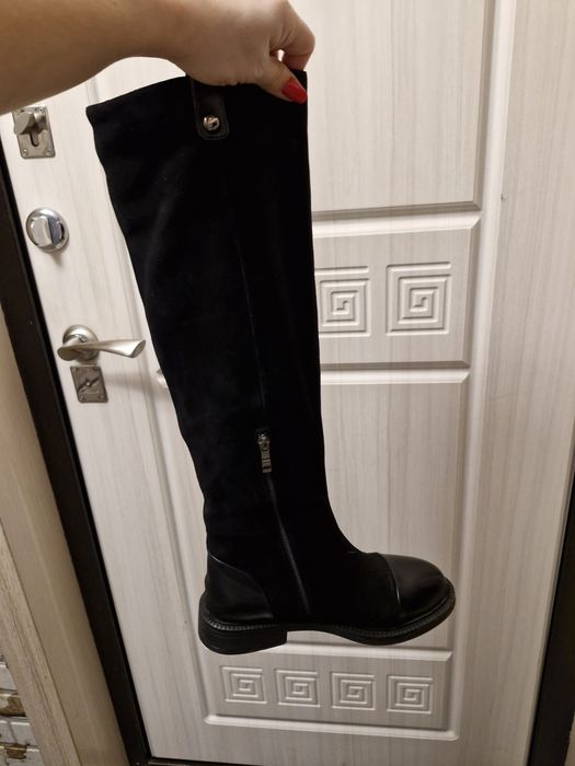 Зимние женские ботфорты