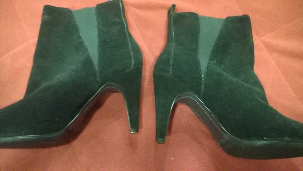 Ghete dama PEPE JEANS LONDON piele intoarsa, negre, marimea 36,