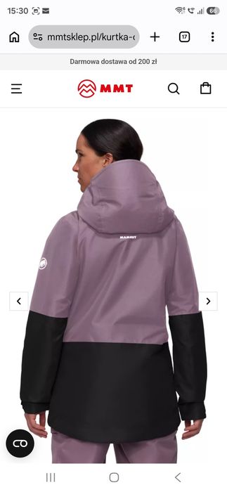 Jacheta Mammut Fall Line HS Thermo Hooded Jacket  mărime S lucrata M