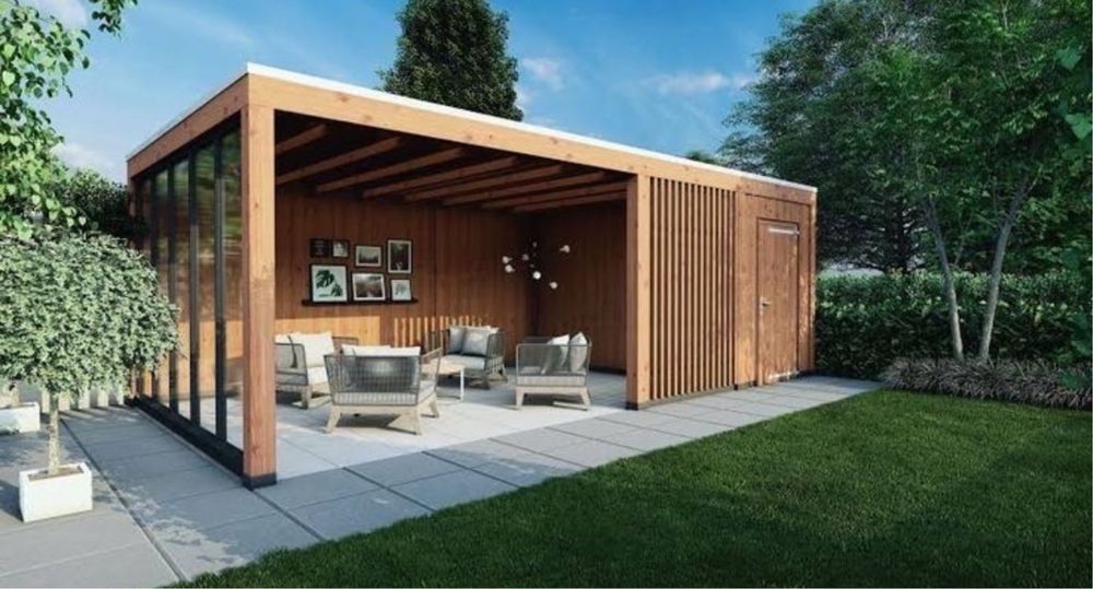 Foisoare si terase din lemn rustic la super pret