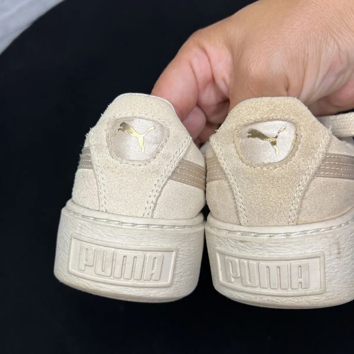 Teniși puma din piele pentru fete