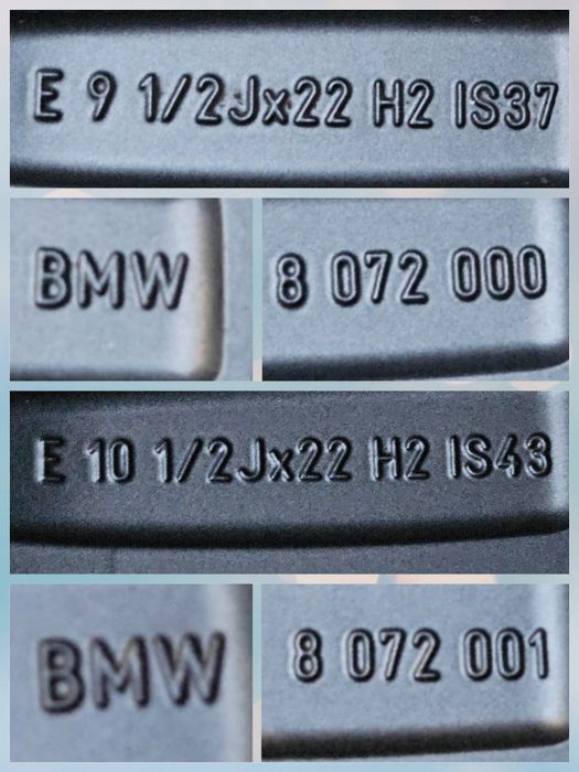 Jante BMW X5 G05 X6 G06 echip vara 315 30 22 / 275 35 22 Pirelli 2024