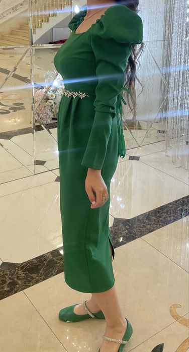 Платье зеленый вечерние