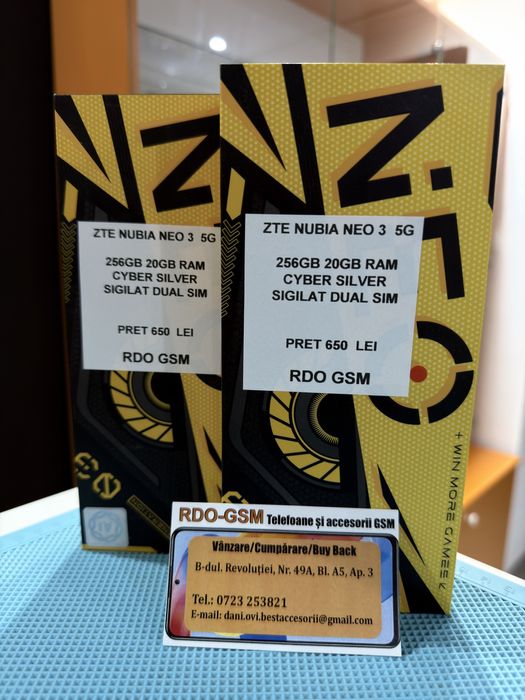 Nubia Zte Neo 3 5G 256gb 20gb Ram/Sigilat/Garantie