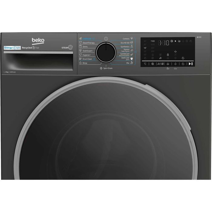 Нова инверторна пералня с пара Beko B3WFU48415MB2ES, 8 кг
