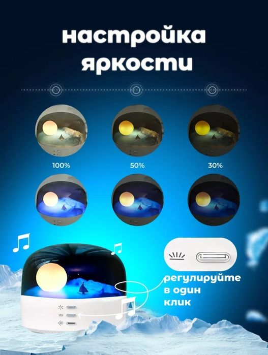 Колонка со сказками ночник c Bluetooth Колонкой светильник