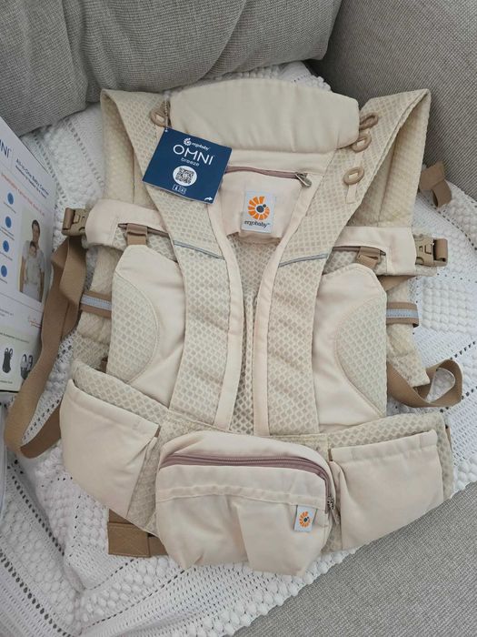 Marsupiu Ergonomic Ergobaby Omni Breeze, Bej