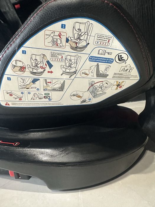 Столче за кола 0-36 кг. MOTION ISOFIX 360° ЧЕРЕН