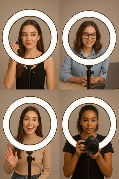 Vand lampa circulara led