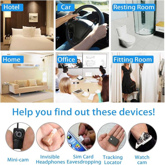 Детектор за скрита камера, GPS, подслушватели SIKVIO K18