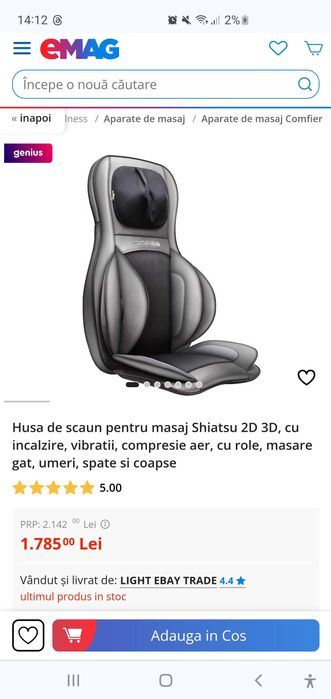 Comfier masaj shiatsu