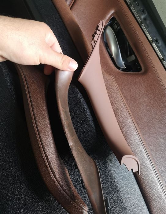 VOPSIRE Cotiere BMW F-10 seria 5-Recondiționam Volane Vopsim Piele BEJ