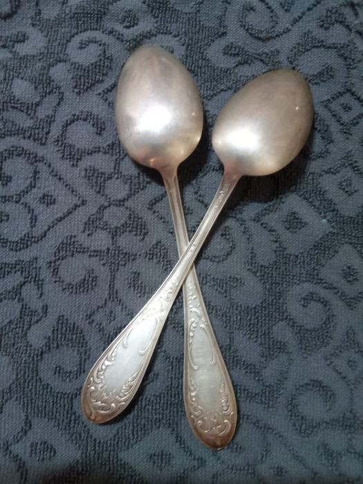 Ложки (2 шт), серебро 875 проба