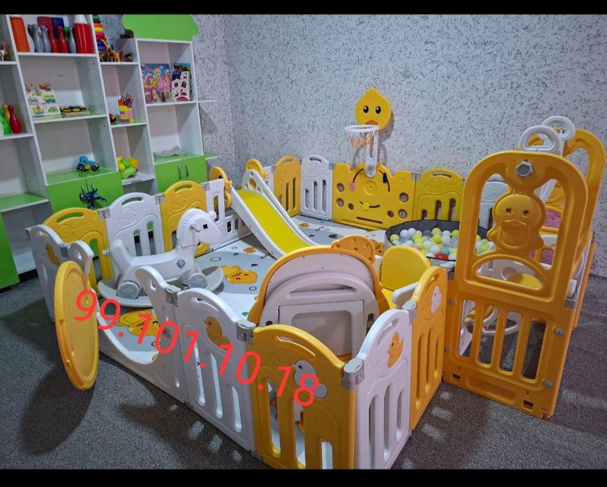 Даставка установка бесплатно Манеж новая для детей