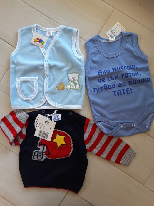 Блузка, елече 0-3 мес.