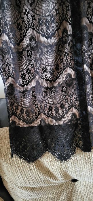 Rochie de seara, de ocazie, dantela neagra luxoasa