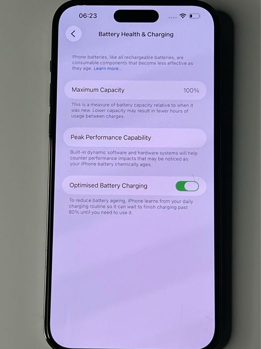 Vând IPhone 14 Pro Max 256gb 100% Baterie Deep Purple(Mov)
