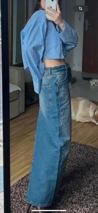 Zara Fusta blugi asimetrica S(36)