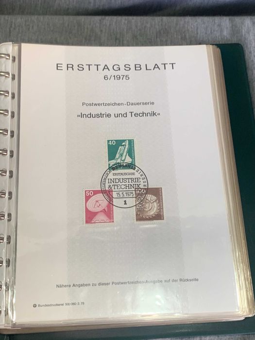 луксозен класьор Германия Първи лист 75- 76- 77 г