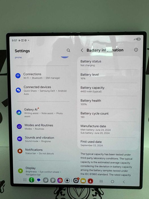 Samsung Galaxy Z FOLD 6 I M P E C A B I L 10/10 AmanerBerceni/Rahova